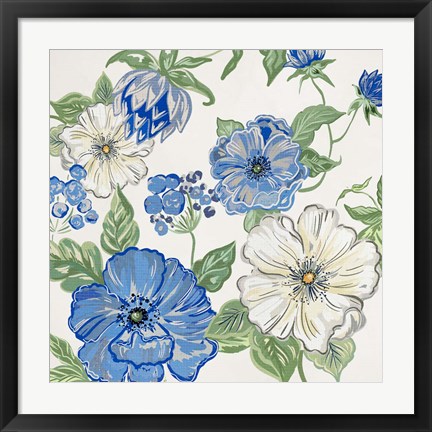 Framed Italian Floral Theme II Print