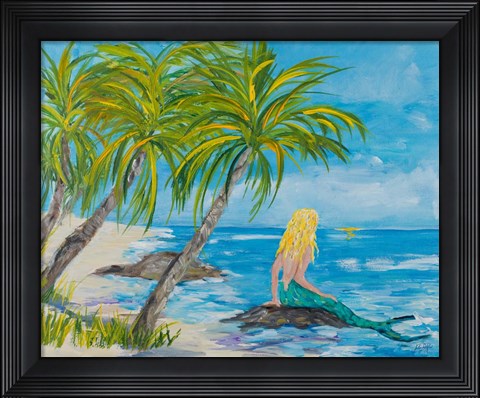 Framed Mermaid Beach Print