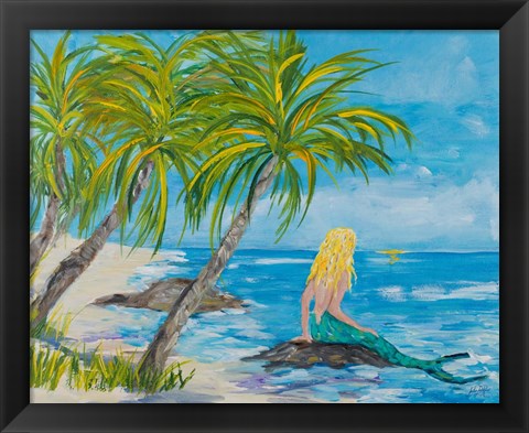 Framed Mermaid Beach Print