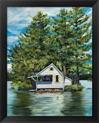 Framed Lake House Print