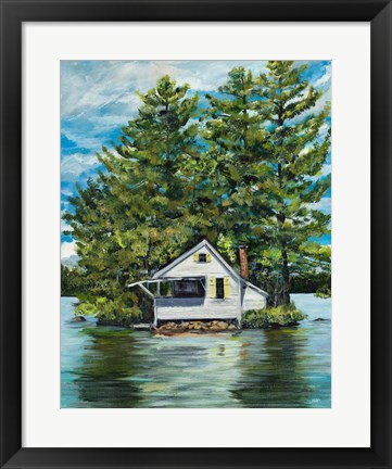 Framed Lake House Print