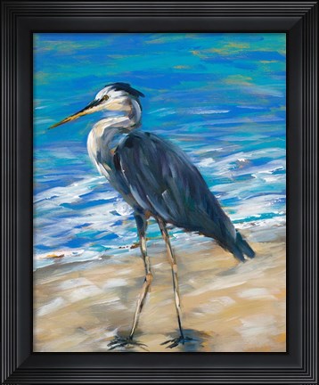 Framed Beach Bird II Print