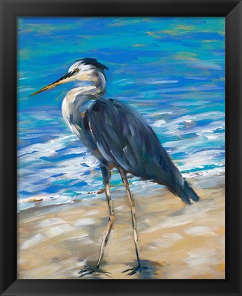 Framed Beach Bird II Print