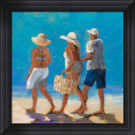 Framed Beach Buddies Print