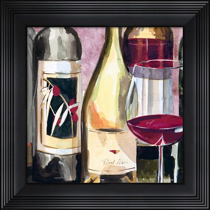 Framed Vintage Wines II Print