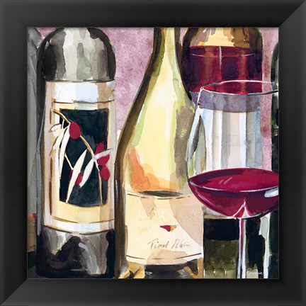 Framed Vintage Wines II Print