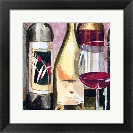 Framed Vintage Wines II Print