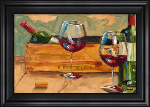 Framed Red Wine Print