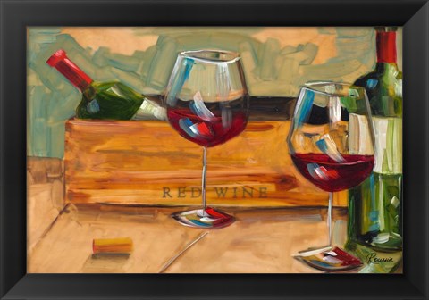 Framed Red Wine Print