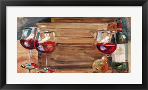 Framed Vineyard Wine Print