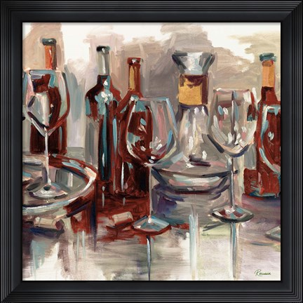 Framed Wine Selections Print