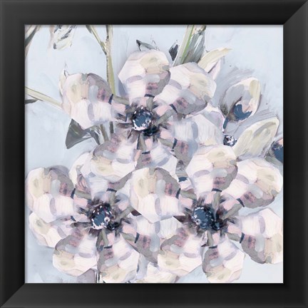 Framed Bunched Flowers I Print