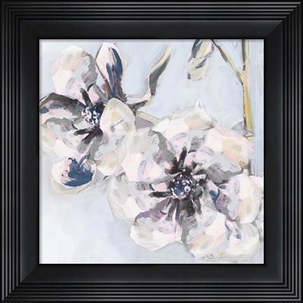 Framed Bunched Flowers II Print