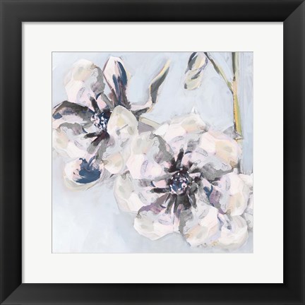 Framed Bunched Flowers II Print