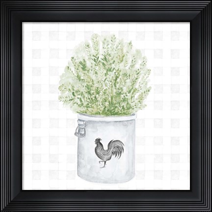 Framed Farm Herbs II Print