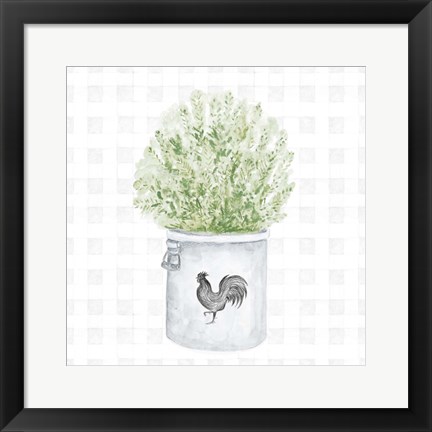 Framed Farm Herbs II Print