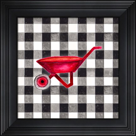 Framed Fun Farm Icon VI Print
