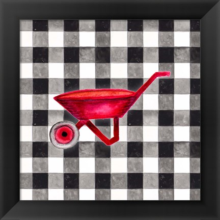 Framed Fun Farm Icon VI Print