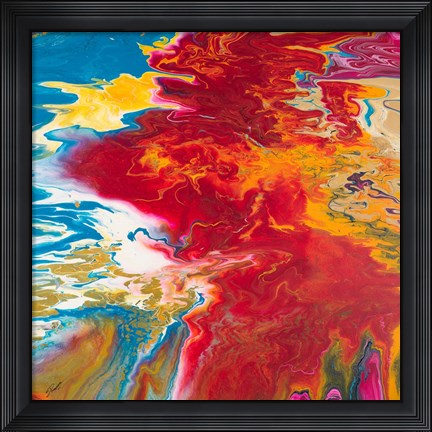 Framed Red Blizzard Print