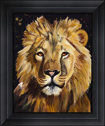 Framed Lion Print