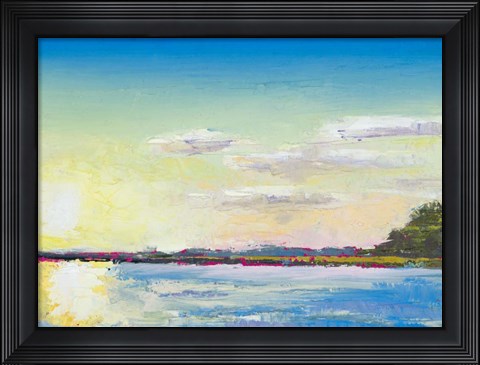 Framed Sun on the Water Print