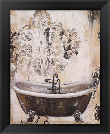 Framed Bronze Bath I Print