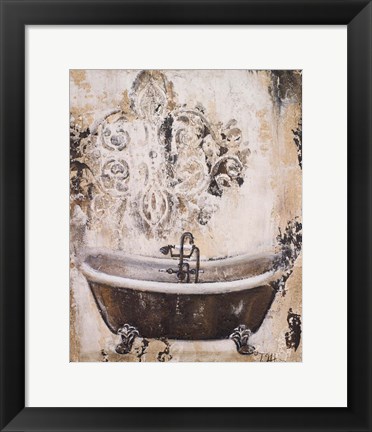 Framed Bronze Bath I Print