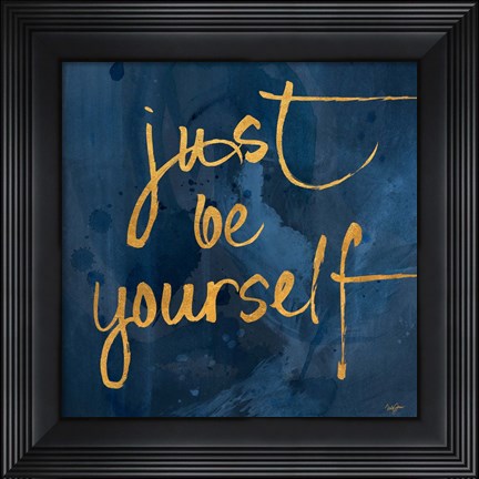 Framed Brave Yourself I Print