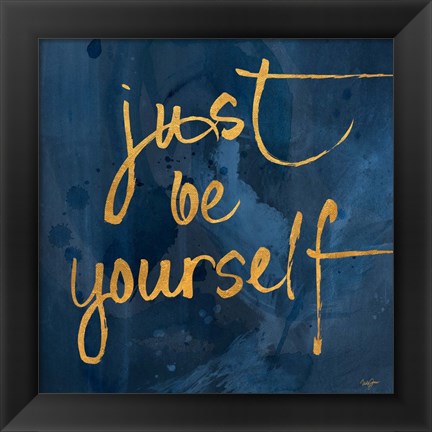 Framed Brave Yourself I Print