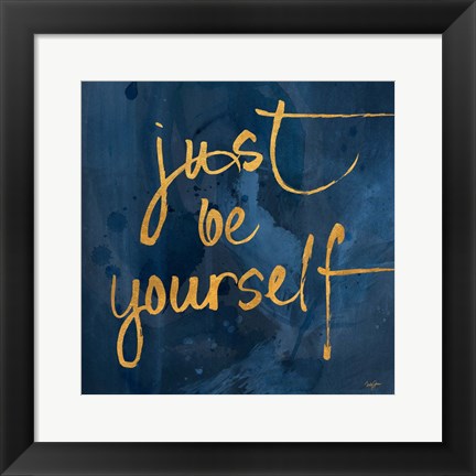 Framed Brave Yourself I Print