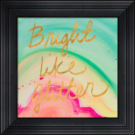 Framed Chic Glitter II Print