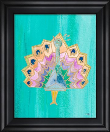 Framed Bright Origami IV Print