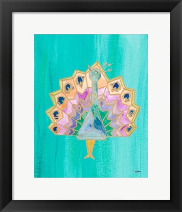 Framed Bright Origami IV Print