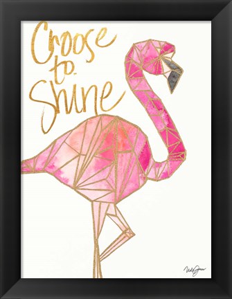 Framed Choose to Shine Print