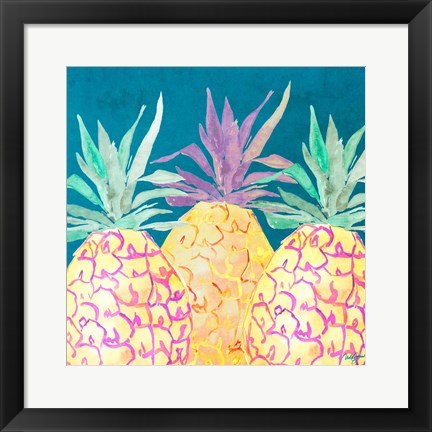 Framed Havana Pineapple Print