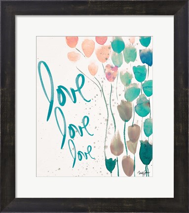 Framed Ballooned Love Print