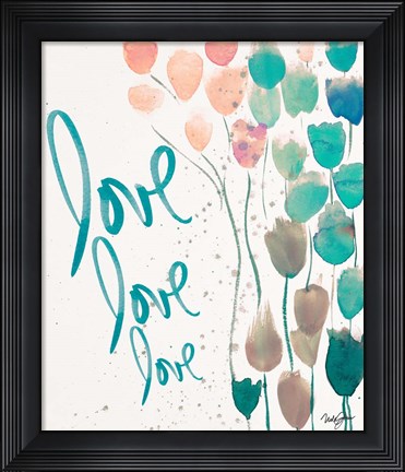 Framed Ballooned Love Print