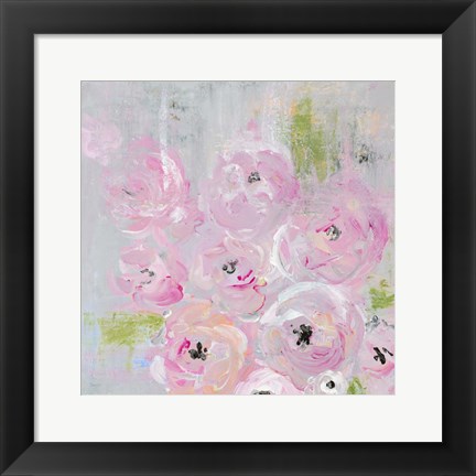 Framed Field of Roses Print