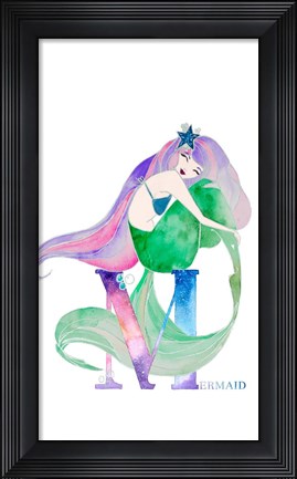 Framed Mermaid (M) Print