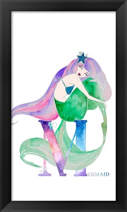 Framed Mermaid (M) Print