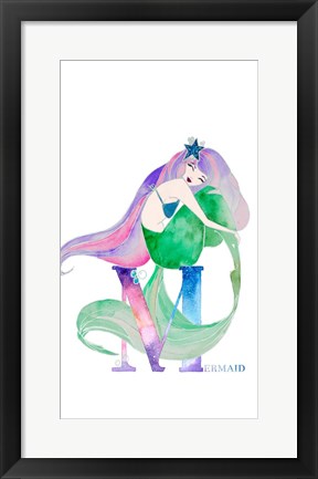 Framed Mermaid (M) Print