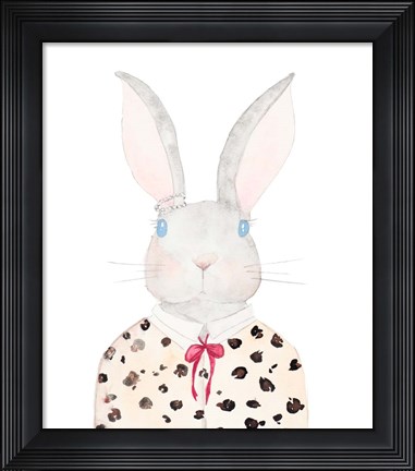 Framed Sweater Rabbit Print