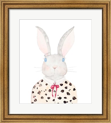Framed Sweater Rabbit Print