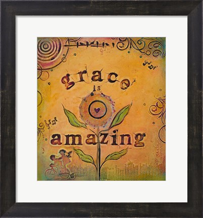 Framed Grace is Amazing Print