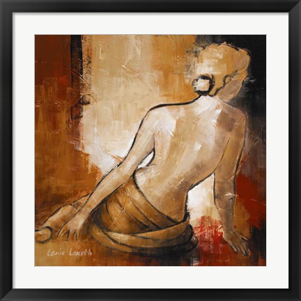 Framed Seated Woman I Print