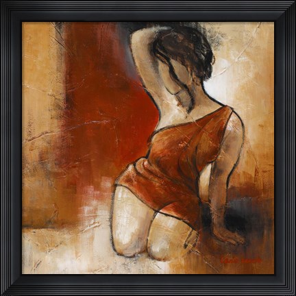Framed Seated Woman II Print