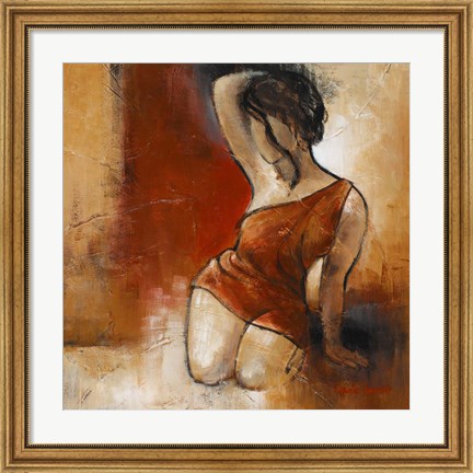 Framed Seated Woman II Print