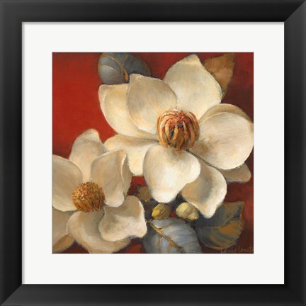 Framed Magnolia Passion II Print