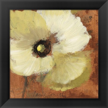 Framed Autumn Poppies I Print