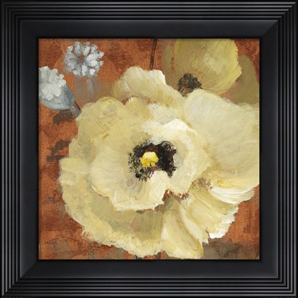 Framed Autumn Poppies II Print
